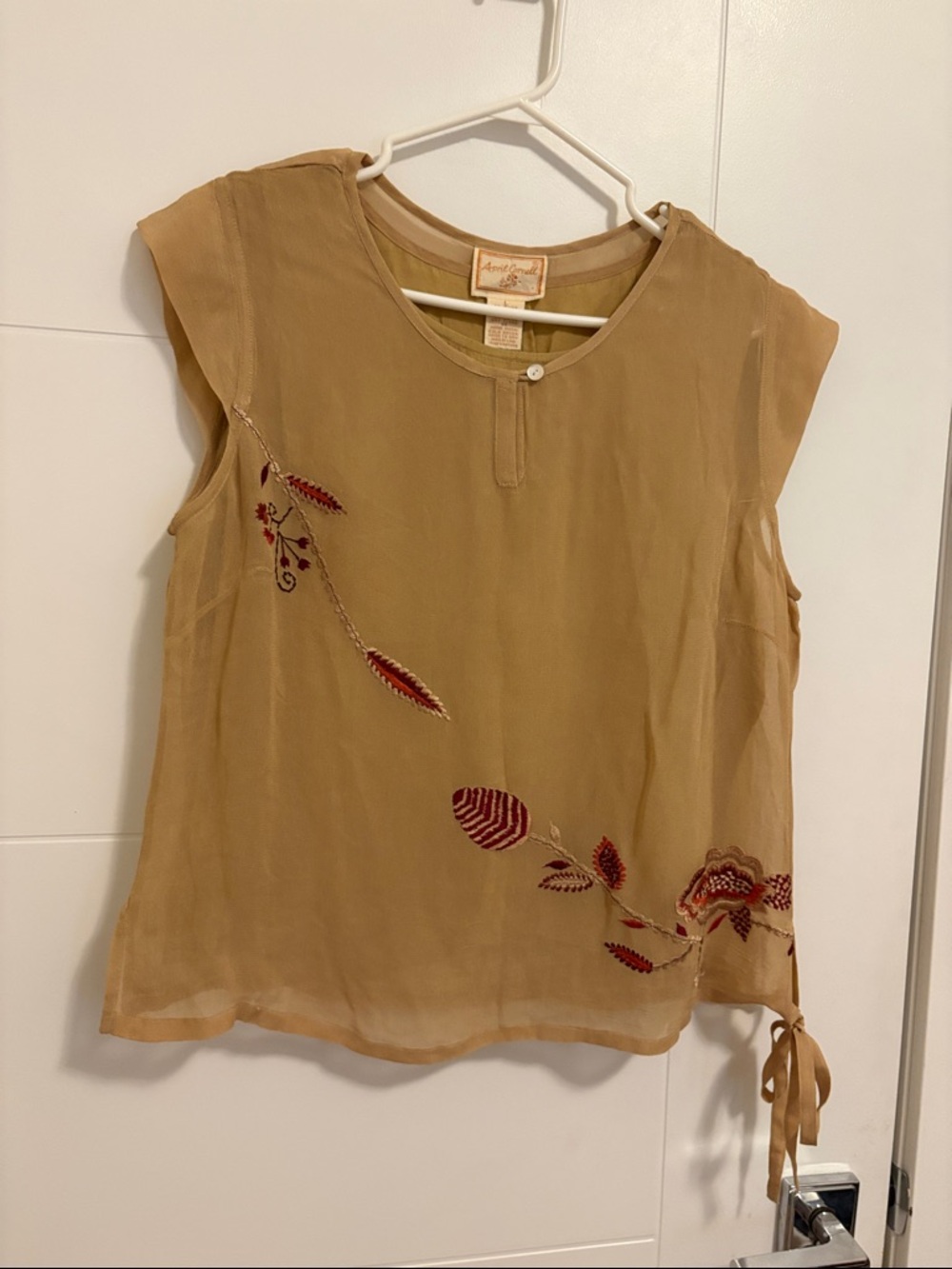 Vintage April Cornell Embroidered Blouse
